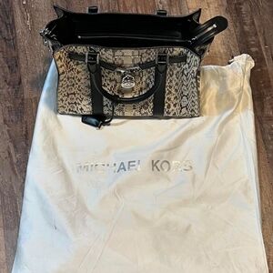 Michael kors snakeskin purse